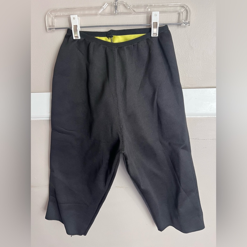 Hot Shapers Neotex Pants Black Capri Sweat Slimming Leggings